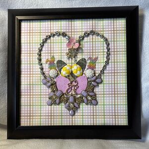 Framed Heart-Shaped Easter basket